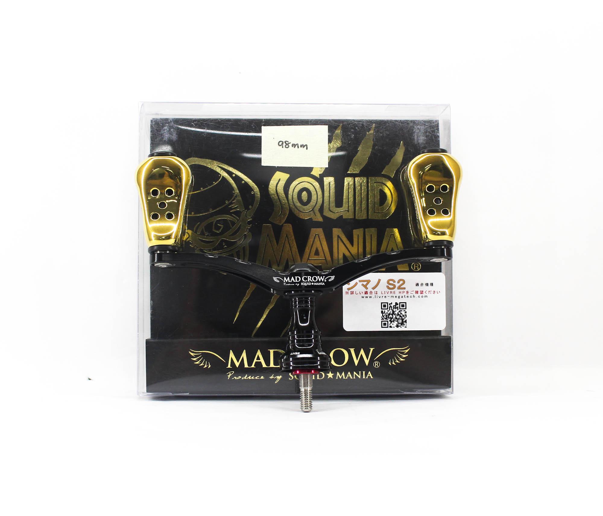 

Squid Mania Madcrow Handle Knob 98mm All BK IP24K for Shimano S2 (9525)