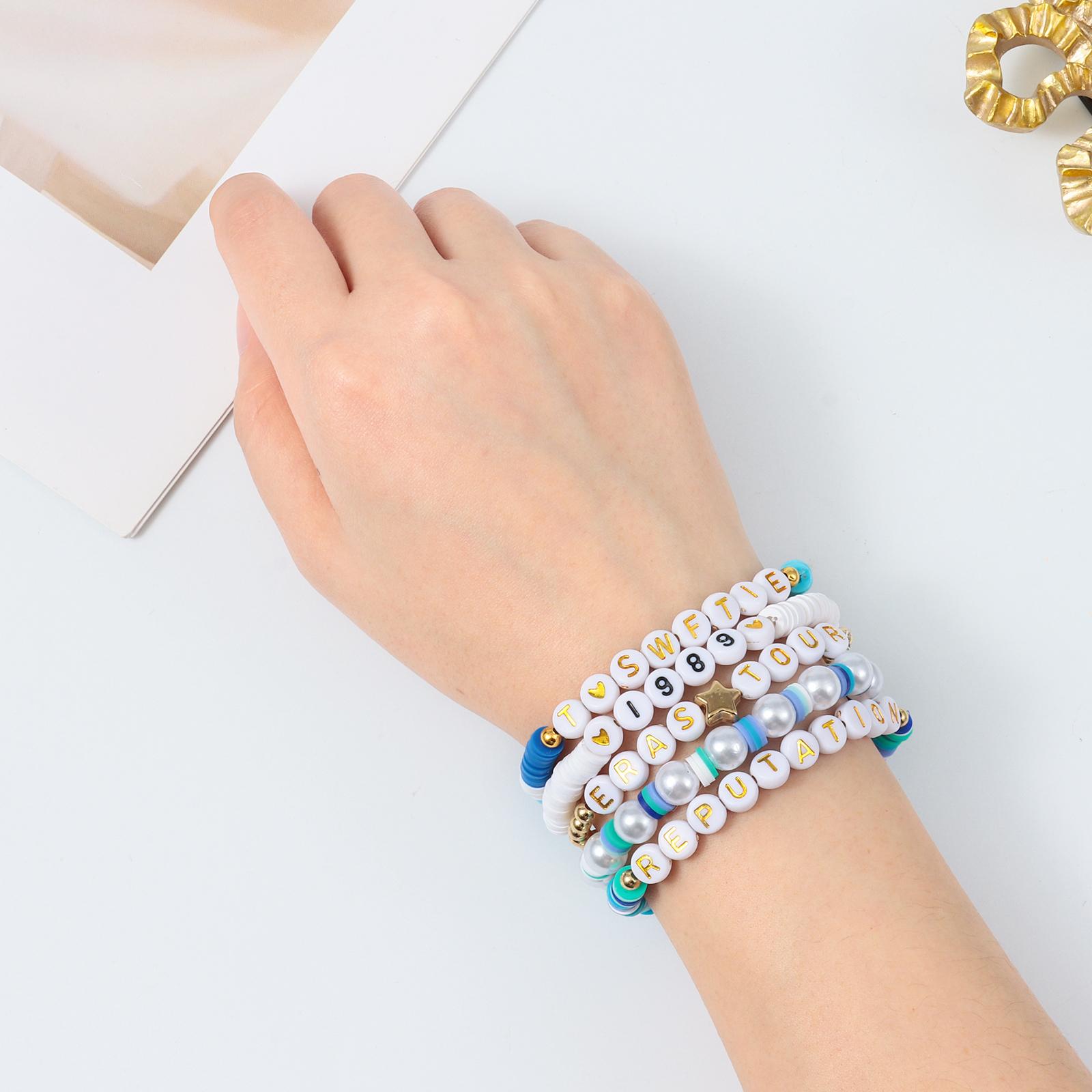 

Набор браслетов дружбы против героев Lover Fearless TS Eras Tour Браслеты Набор Концерт