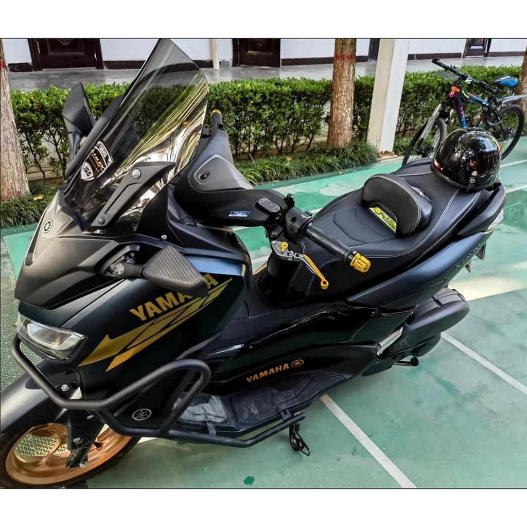 Yamaha NMAX155 N-MAX155 2020-2024 Motorcycle Seat, Single BucketSemi-Bucket, Carbon Black, Custom Seat, Lowered, Stepped Seat, Factory Style, with