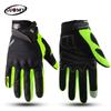 Guantes de motocicleta para hombre y mujer equipo de piloto para montar anticaída antideslizantes pantalla táctil locomotora carreras guantes de dedo completo cuatro estaciones