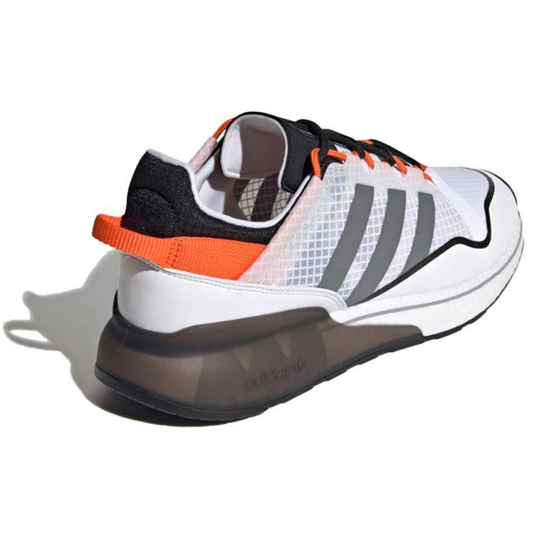 Adidas ZX 2K Boost Pure White Grey Orange Unisex Sneakers Cloud-White Grey-Three H06568