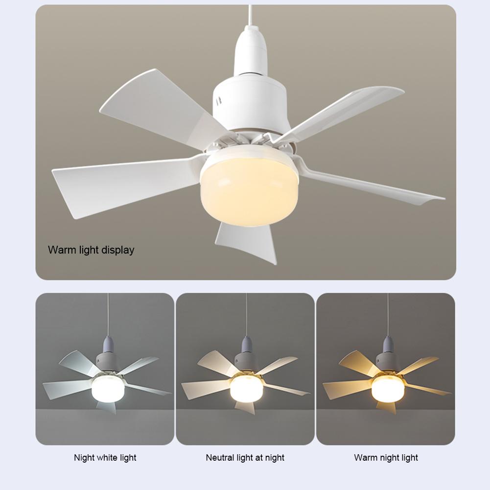 30W LED Stropní Světlo s Ventilátorem E26 Patice Bezdrátové Dálkové Ovládání Stmívání Tří Barev LED Žárovka Stropní Světlo s Ventilátorem pro Ložnici Obývací Pokoj