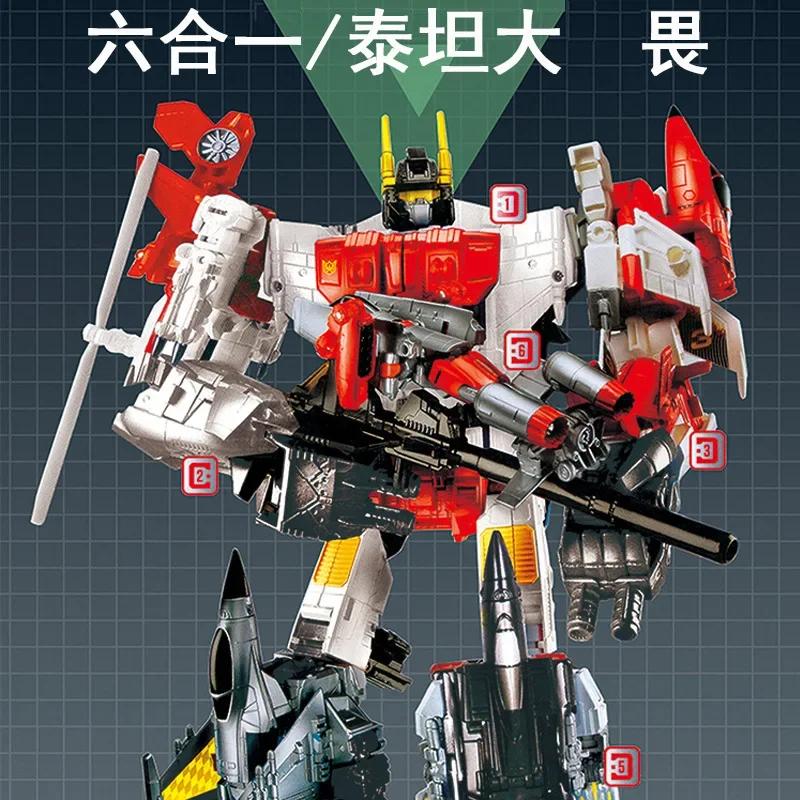 HZX Cool G1 Superion Robot Aircraft IDW 5in1 Devastator Bruticus Action Figure Toys Combiner Transformation Deformation Present