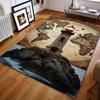 Lighthouse and World Map Pattern Carpet for Bedroom Living Room Bedside Sofa Floor Mat Modern Home Decor Area Rug Large Size