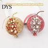 Sparkling Foam Ornaments Handmade Glitter Christmas Tree Pendant, Imitation Pearls Pomegranate Shaped Decorative Wedding Table Centerpieces