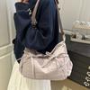 Fashion Commuter Pleated Shoulder Bag Casual Lightweight Tote Bag Korean Style Versatile Handbag