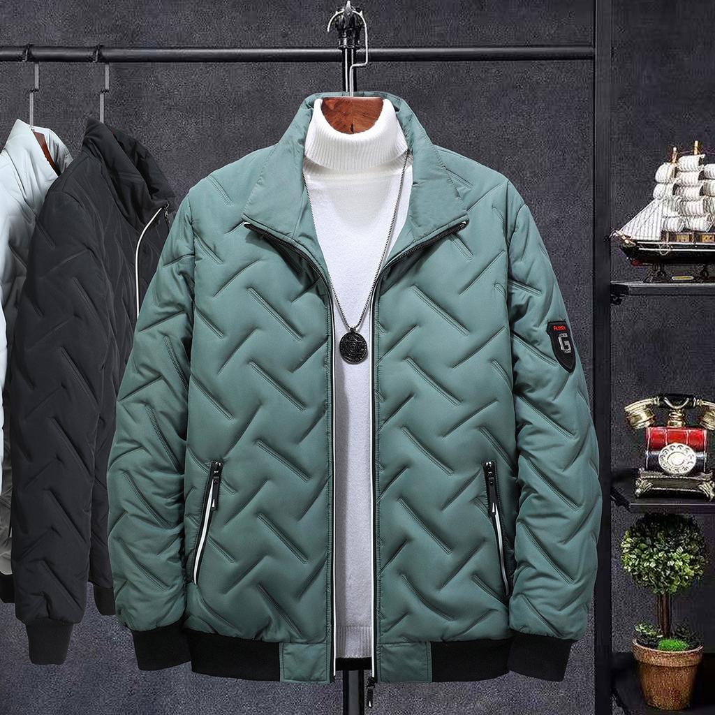 Pressed cotton stand collar men's cotton coats winter coats short clothes Korean style trendy cotton clothes clothes winter clothes cotton jackets