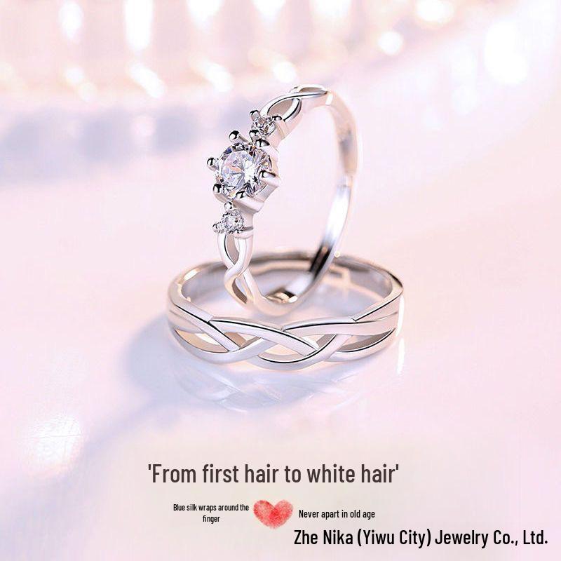 Moissanite Diamond Ring - 1 Carat, Six Claw, Cross-border Douyin Kuaishou Xiaohongshu Live Broadcast, Women's Wedding Ring.