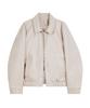 Ironyporno Whiteline 86-Iro347 Pocket Layered Leather Jacket Ivory