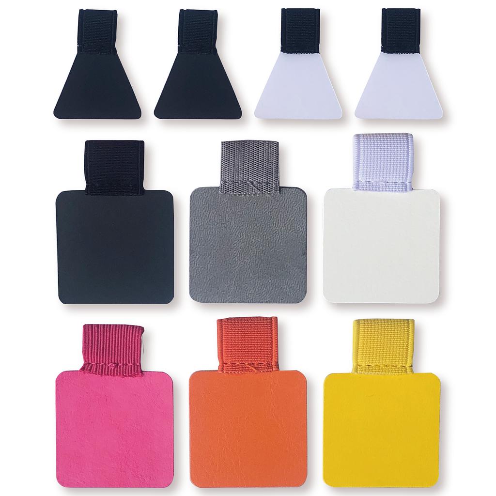 10er-Pack elastischer Stiftschlaufenhalter, selbstklebender PU-Leder-Clip, Bleistifthalter für Notizbücher, Zeitschriften, Planer