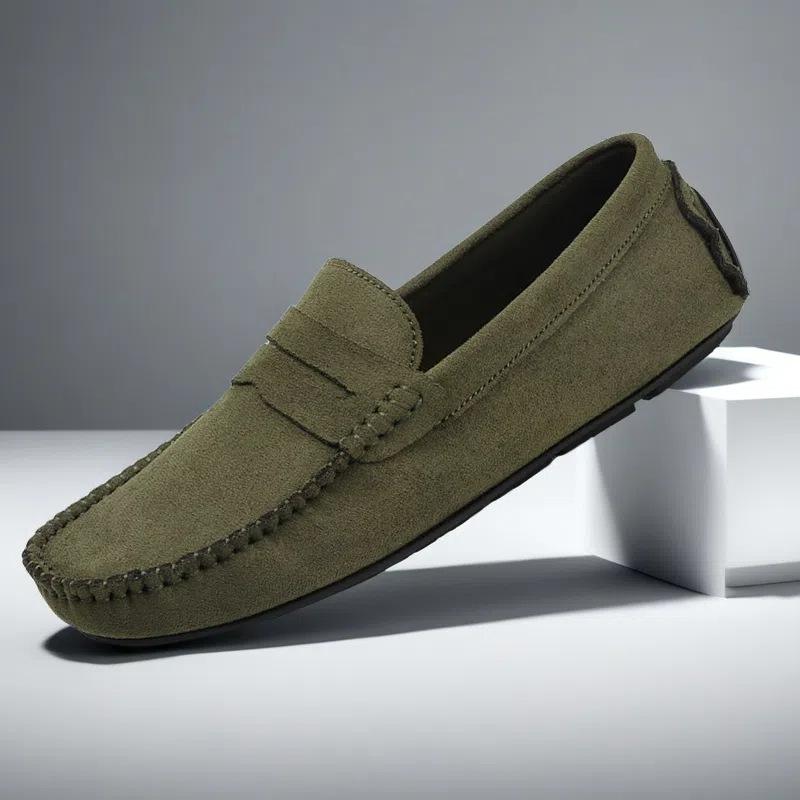 Herren Europäisches Leder Slipper Driving Loafers