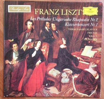 LP-skiva FRANZ LISZT TAMAS VASARY FRICSAY Les Preludes Ungersk rapsodi N 135138 DEUTSCHE GRAMMO 1970 Tyskland Klassisk Begagnad