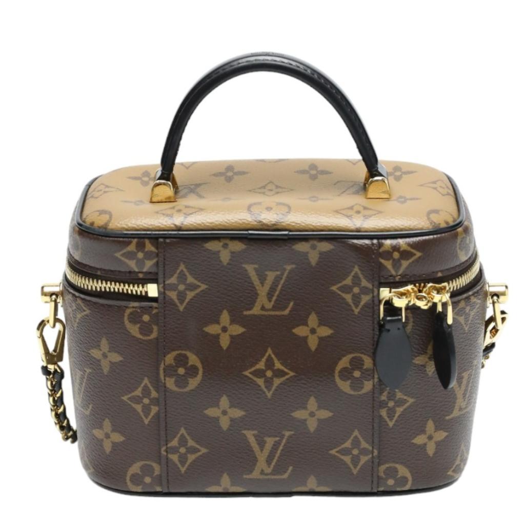 LOUIS VUITTON Monogram Vanity NV PM Shoulder Bag Monogram canvas Brown M45165 Used