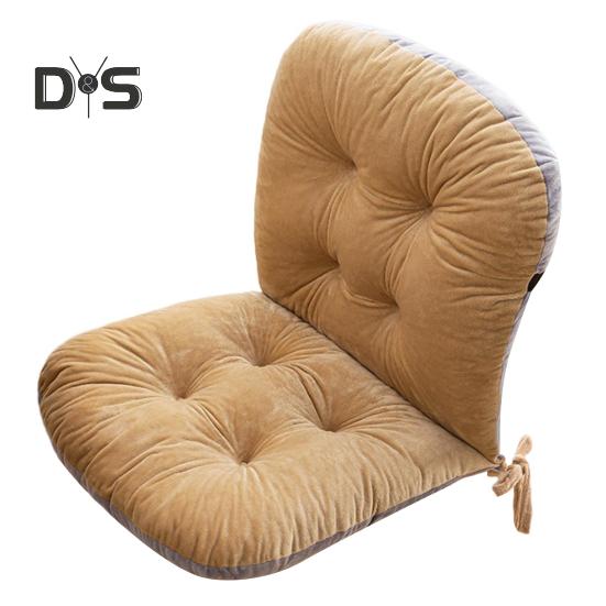 Poduszka na krzesło biurowe zimowe z paskiem mocującym antypoślizgowa, gruba, dobra elastyczność i miękkość, utrzymuje ciepło, poduszka na krzesło biurowe, krzesło bujane