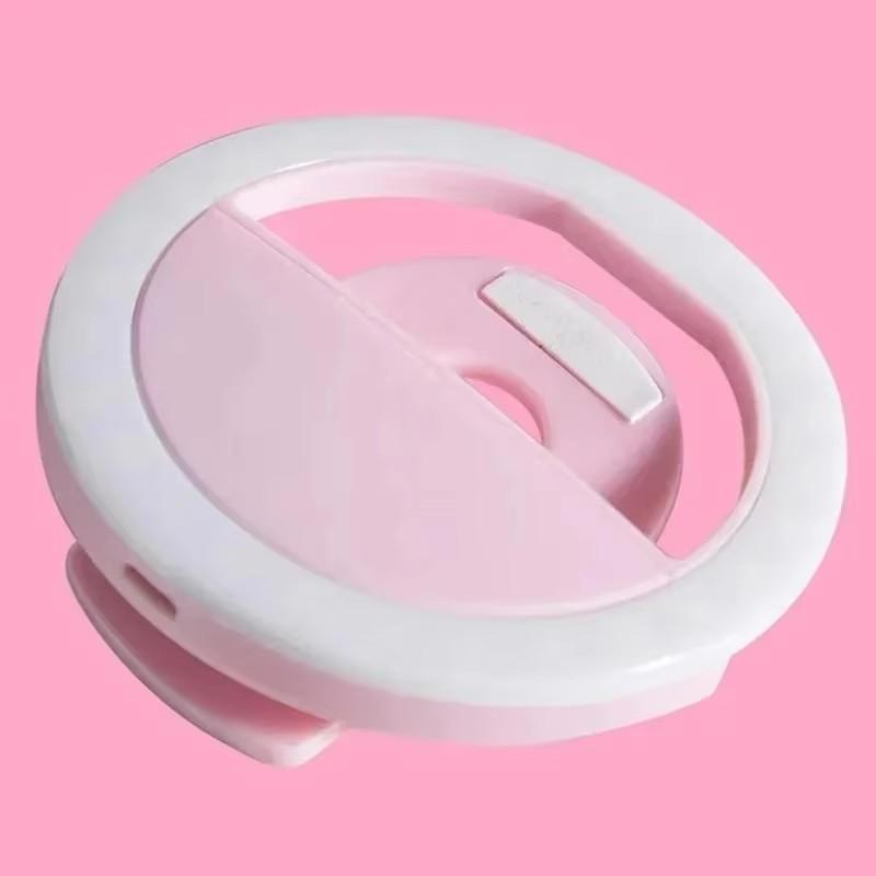 Mini LED Light Ring Selfie Live Broadcast Lighting LED Selfie Ring Light For Mobile Phone Laptop Video Beauty Lamp For Office
