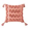 Chenille Tufted Pillowcase Living Room Sofa Pillowcase Nordic Ins Style Cushion Cover Solid Color Backrest Waist Pillowcase