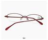 Chic Women's Metal Half-Frame Reading Glasses, HD Eye Protection, Blue Light Blocking, Unisex, Youthful Style
