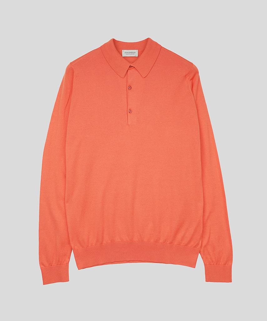 Jonseumedeulli Bradwell Sea Island Cotton Long Sleeves Polo Shirt Heritage One 9 Colors (C Type)