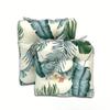 2Pieces/set Thickened Outdoor Seat Cushions Printed Seat Cushions Are Suitable for Garden Seat Cushions 43x43/43x53cm