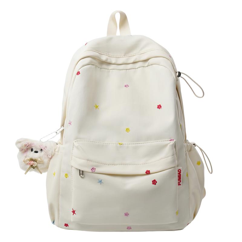 Embroidery Student Schoolbag Women's Large Capacity Backpack
