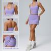 Cross-Border Tennis Skirt Set For Women, Outdoor Training, Badminton Sportswear Set, Running Fitness Wear, Two-Piece Set