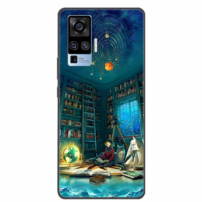 Für Vivo X50 Pro Hülle Cartoon TPU Weiches Silikon Handyhüllen für Vivo X50 Pro Plus Pro+ Abdeckung für Vivo X50 5G V2001A Süße Coque
