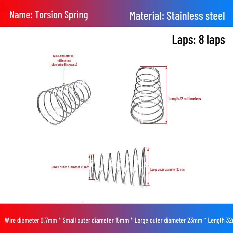 Stainless Steel Pagoda-Shaped Trapezoidal Compression Spring for Battery