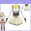 Puella Magi Madoka Magica Tomoe Mami Cosplay Costume Set For Women's Halloween Party