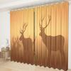 Deer Curtain Cloth Bedroom Living Room Balcony Blackout Curtain Office Hotel Insulation Curtain