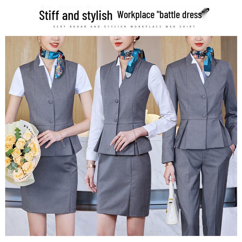 Women's Professional Waistcoat 3-Piece Set