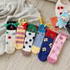 Funny Clown, Coral Velvet Socks, Children'S Fun Cartoon Floor Socks, Winter Warmth, Thickened Sleeping Socks, Cross-Border