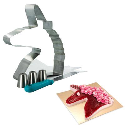 [Q9331] - Stainless Steel Mold and Accessories 'Licorne My Unicorn' - 27x23x6 Cm
