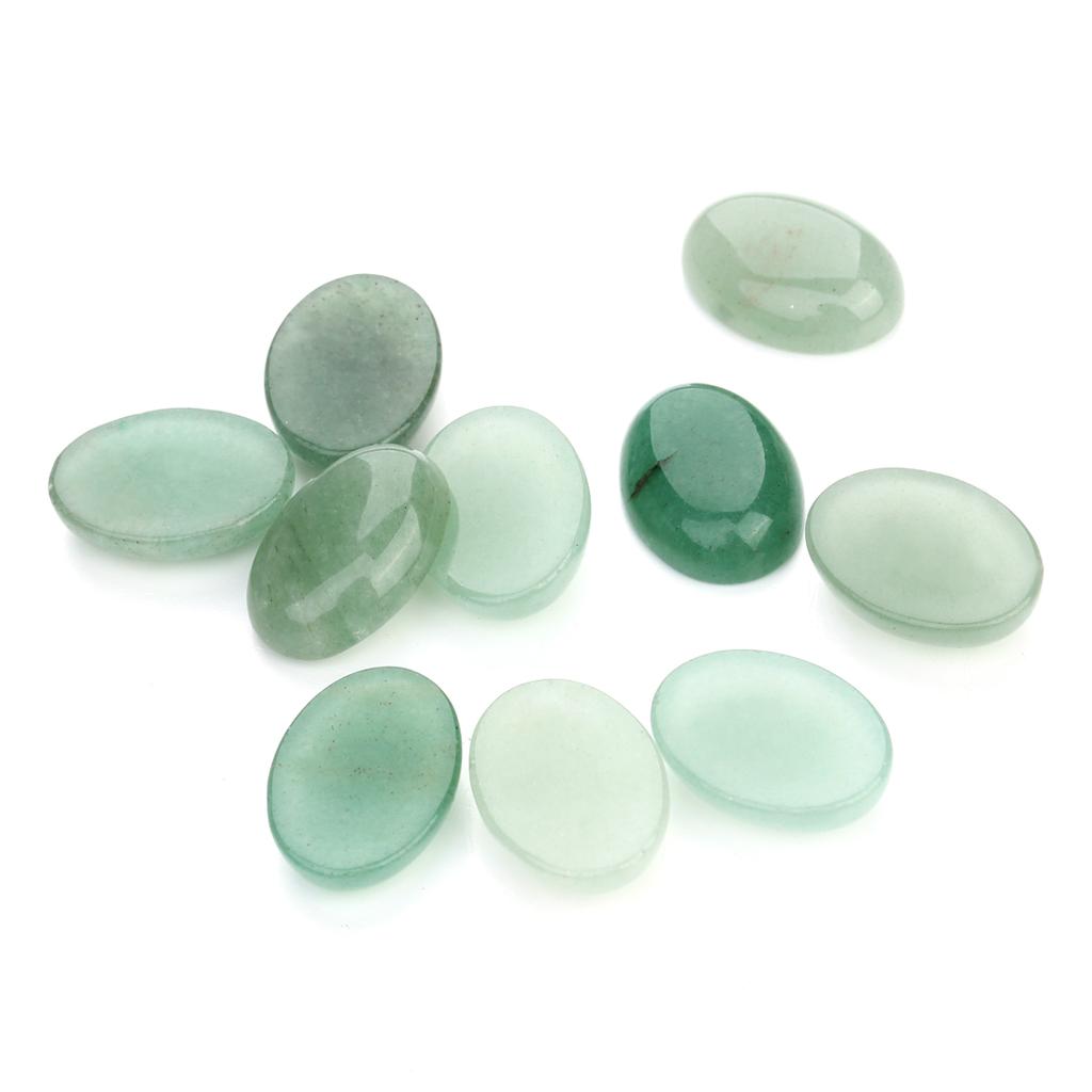 Natural Black Agate Stone Cabochon Tiger Eye Oval Spacers Beads For Handmade Ring Pendant Jewelry Finding Materials