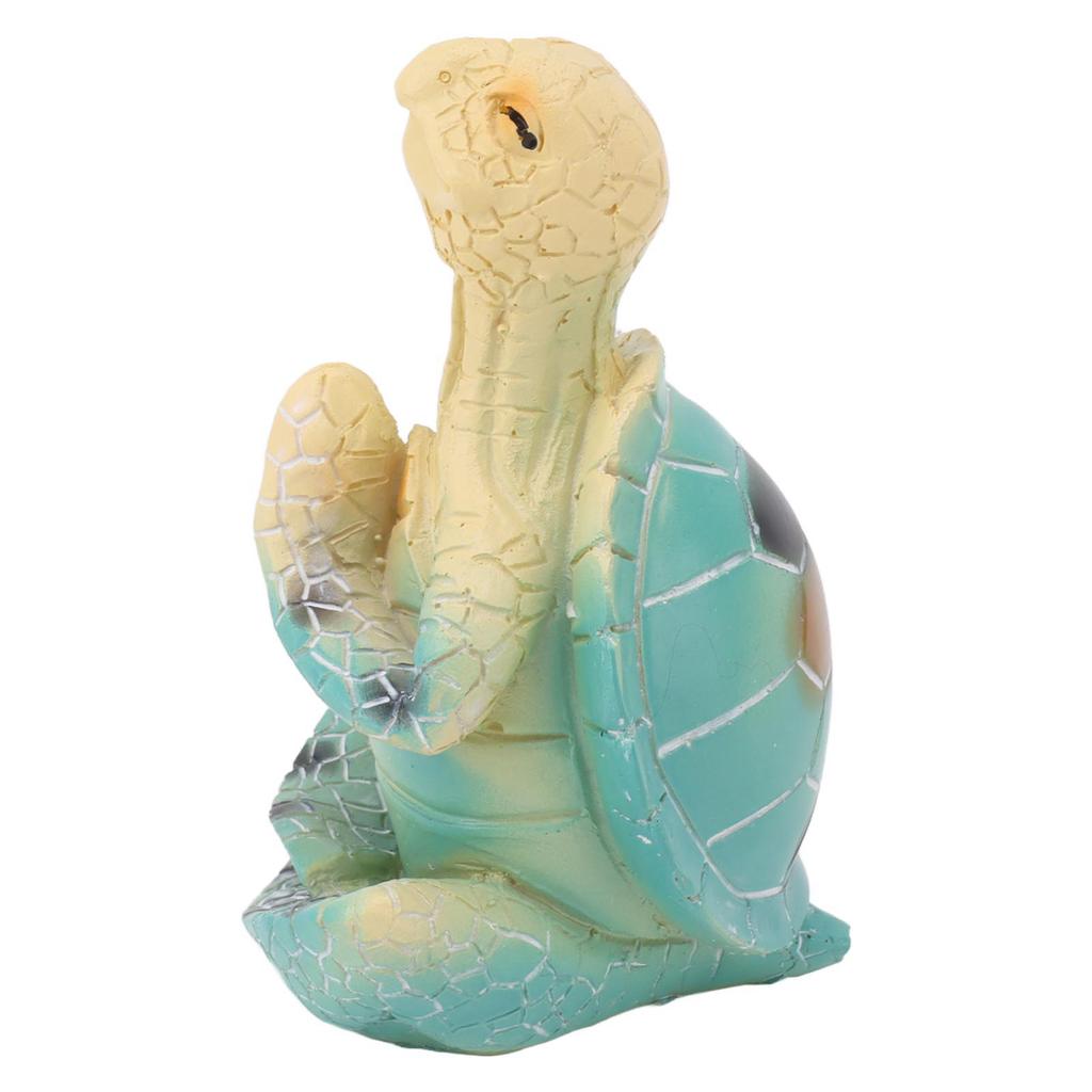Sea Turtle Yoga Figurine Decoration Summer Meditating Decor Spring Garden Resin Handicraft