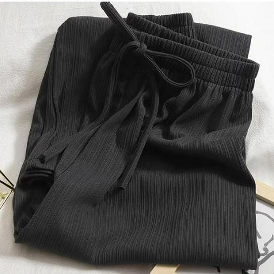 

Женские брюки XS Petite из ледяного шелка на кулиске: Широкие, Узкие, Прямые, Свободные Повседневные XS (60-79 jin)