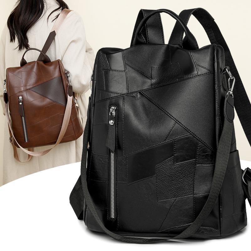 Nouveau Sac à Dos Décontracté Tendance Sac pour Femme Sac Tendance Grande Capacité Épaule Portable Sac d'École Étudiant