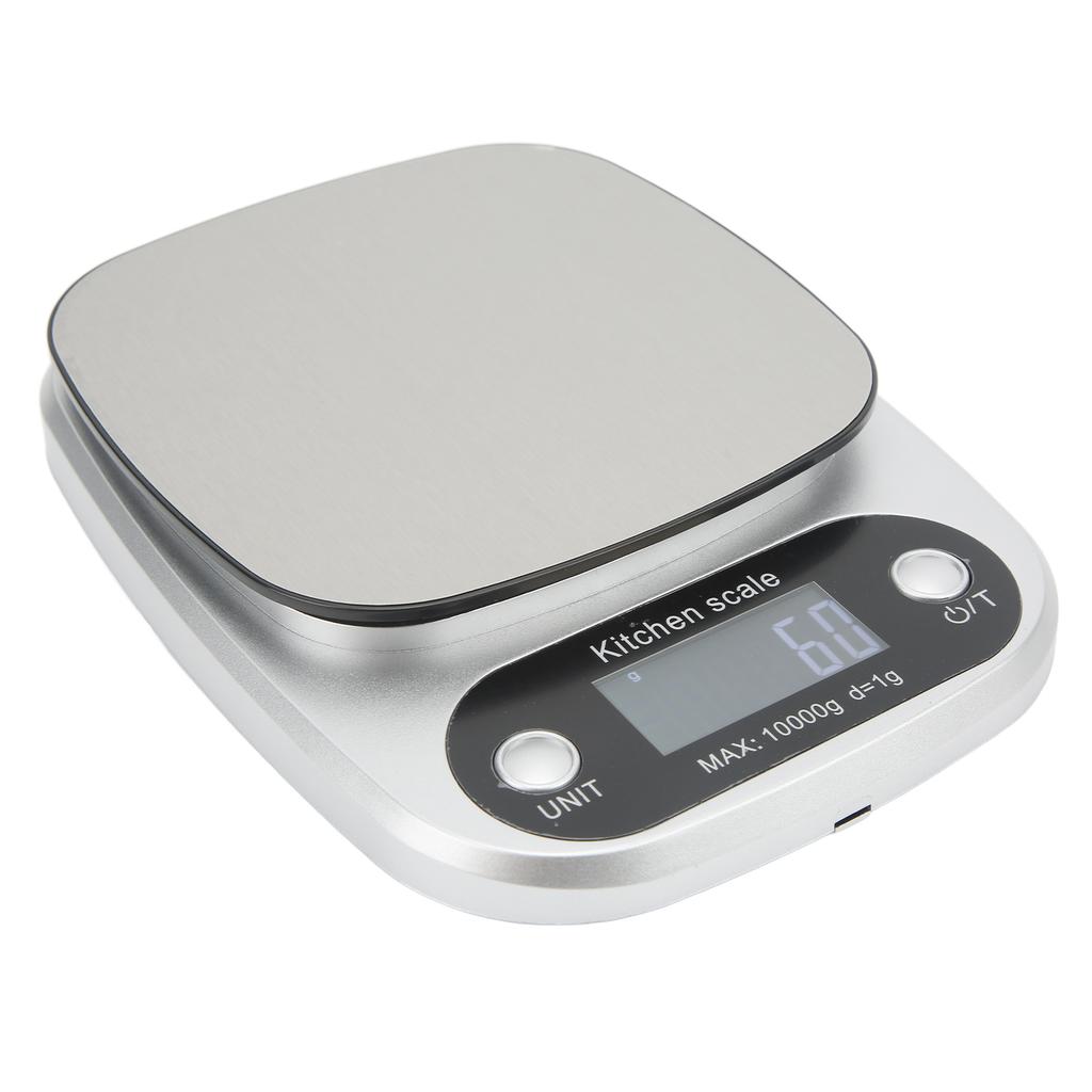 Kitchen Food Scale High Accuracy Fast Cleaning LED Screen Blue Backlight for Baking Cooking