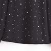 2024 Winter Women's European & American Style Backless Sequin Crew Neck Long Sleeve Top