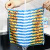 Wave Pattern Coral Fleece Kitchen Dishcloth - Absorbent, Thickened Cleaning & Scouring Pad.