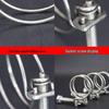 304 Stainless Steel Double Wire Hose Clamp for Oil and Water Pipes