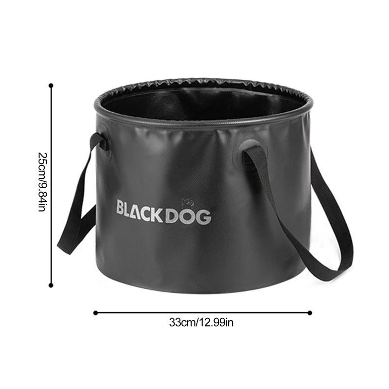Hink att fälla ihop 20L Vikbar Campingvattenbehållare Ihopfällbar Hink med Lock och Handtag Bärbar Lättviktshink