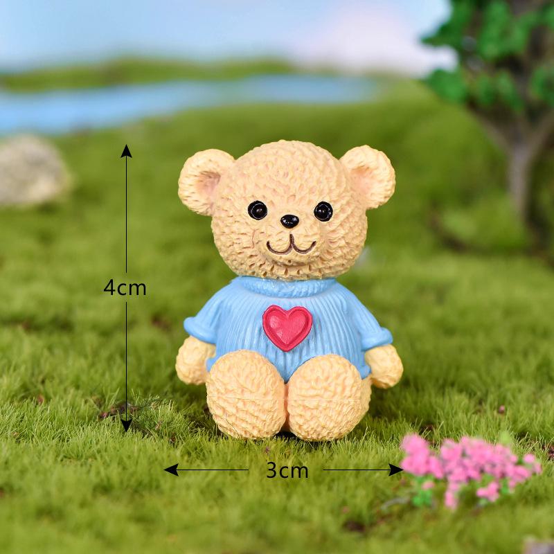 Cute Bear Little Bear Dolls DIY Pot Plant Decor Landscape Garden Decor Miniature Craft Home Decor Kids Toys