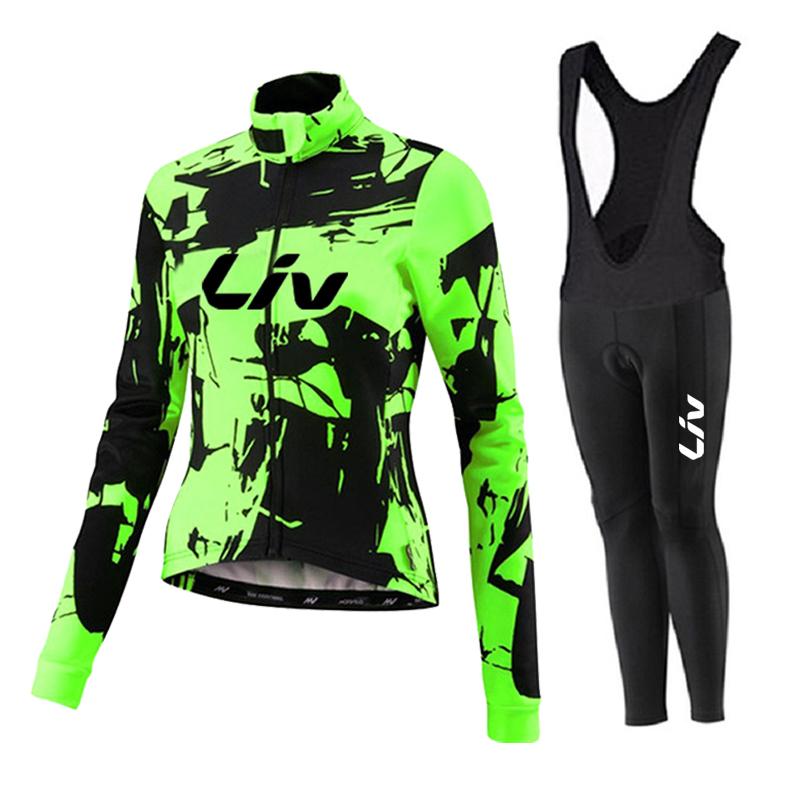 2026 LIV Automne Printemps Manches Longues Vêtements de Cyclisme Femme Maillot d'Équipe VTT Costume de Vélo Respirant Vêtements de Sport pour Dames