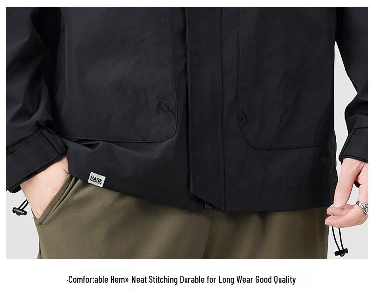 Mark Fairwhale Men's Casual Hooded Jacket