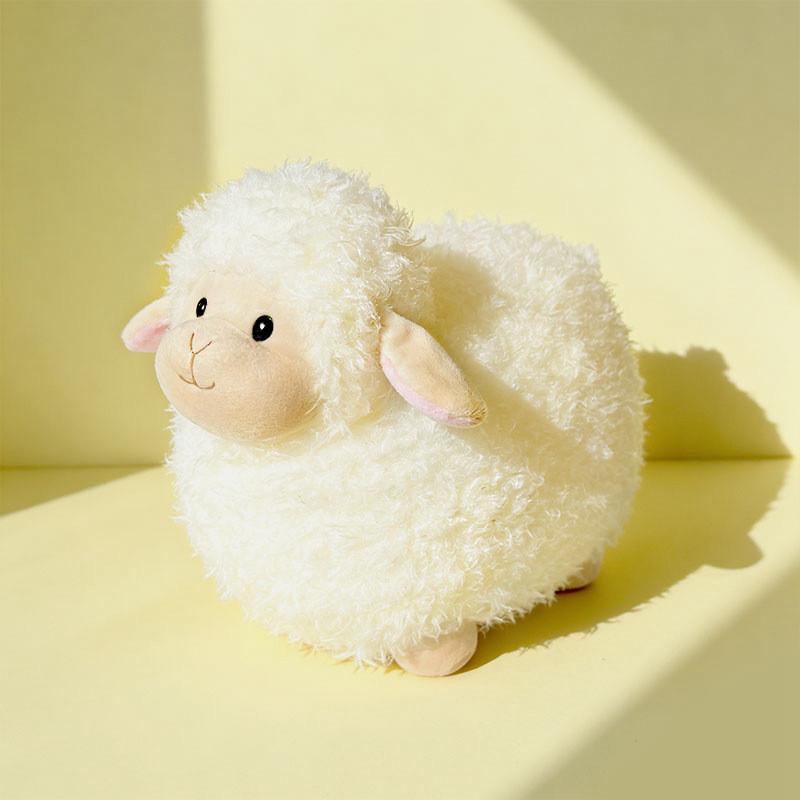 Small Sheep Plush Toy With Bell Soft Stuffed Animal For Kids Gift And Play