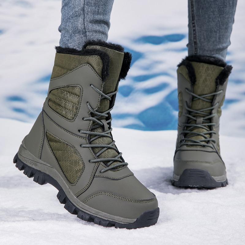 Unisex Winter Boots Women's High-Top Shoes Cotton Shoes Outdoor Snow Boots Large-sized Winter Boots for Men