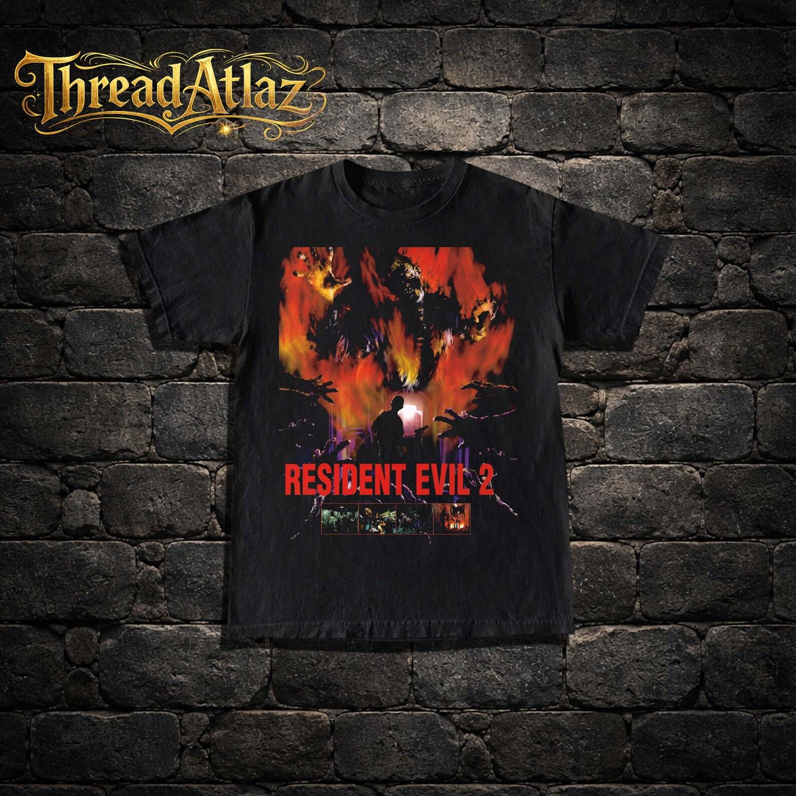 Resident Evil 2 T-Shirt – Retro 2000s PS2 Promo Tee S