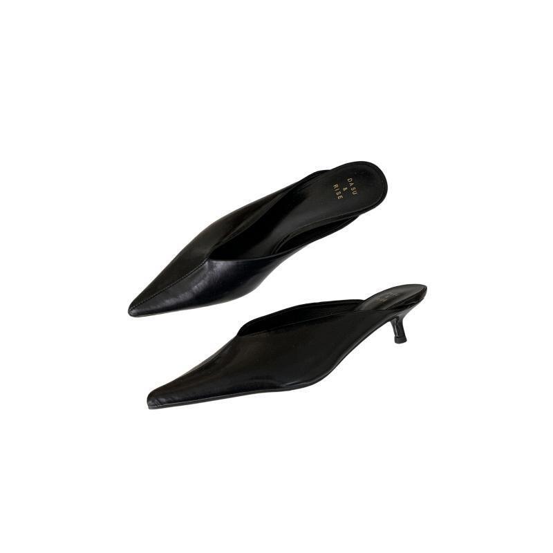 Fashion Women's Sandals New Versatile Slim Heeled Sandals Minimalist Design Luxurious High Heels Retro Daily Commuting Slippers