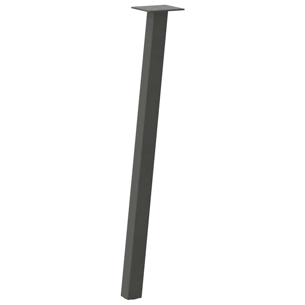 Vidaxl Nogi Do Stolika Kawowego, 4 Szt., Antracyt, 72 Cm, Stal