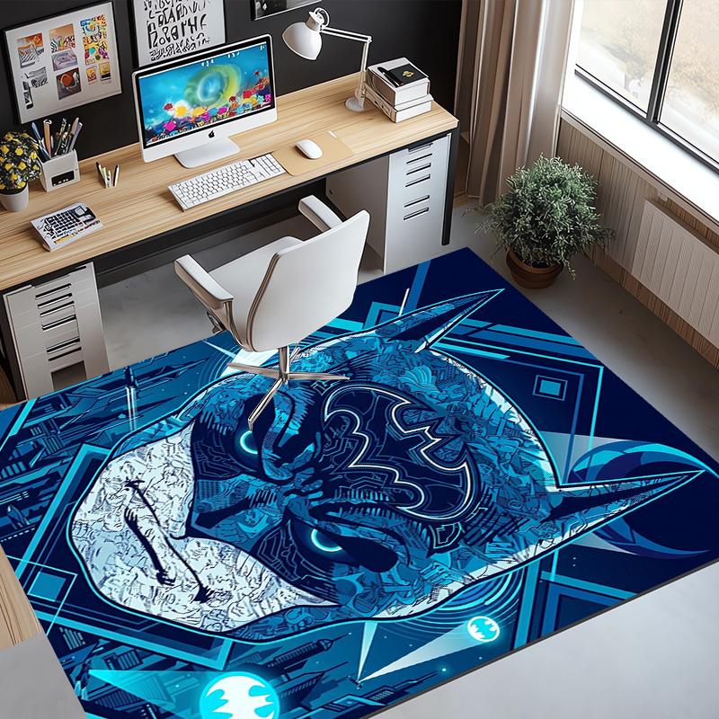 Batman Pattern Rug, Indoor/Outdoor Mat, for Picnic, Gameroom, Bedroom, Office, Living Room, Home Decor Carpet, Birthday Gift